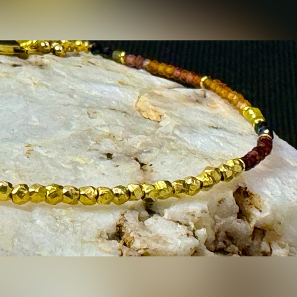 Tundra Sapphire and Vermeil Dainty Bracelet - Picture 6 of 13